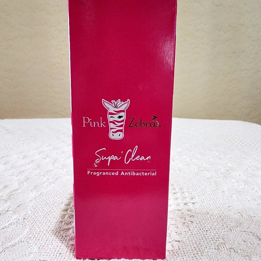 Pink Zebra Supa Clean SIMPLY LEMON ANTIBACTERIAL HAND SOAP 8.5 oz NIB